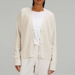 NWT Lululemon Merino Wool-Blend Cardigan
White Opal size 8